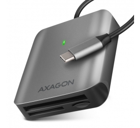 AXAGON Aluminum high-speed USB-C 3.2 Gen 1 memory card reader, 3 slots | CRE-S3C