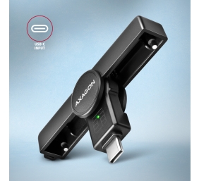 AXAGON Foldable pocket USB-C contact Smart/ID card reader | CRE-SMPC