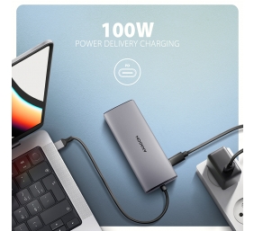AXAGON Multi port USB-C 10Gbps hub | HMC-6G2L