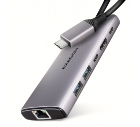 AXAGON Multi port USB-C 10Gbps hub | HMC-6G2L