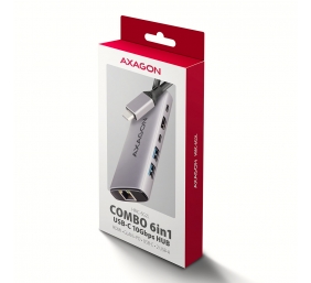 AXAGON Multi port USB-C 10Gbps hub | HMC-6G2L