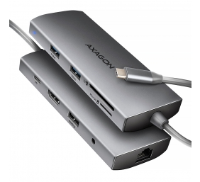 AXAGON Multi port USB-C 5Gbps hub | HMC-8HLSA