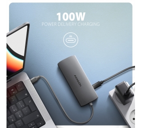 AXAGON Multi port USB-C 5Gbps hub | HMC-8HLSA