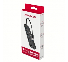 AXAGON Travel four-port USB-A 5Gbps hub | HUE-C1A