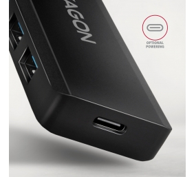AXAGON Travel four-port USB-A 5Gbps hub | HUE-C1A