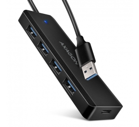 AXAGON Travel four-port USB-A 5Gbps hub | HUE-C1A