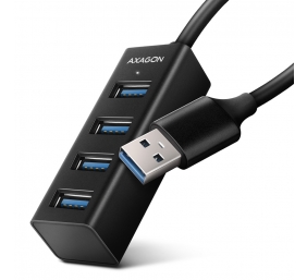AXAGON Miniature metal four-port USB 3.2 Gen 1 hub | HUE-M1A