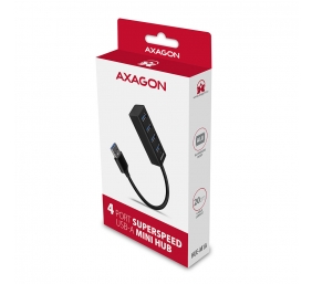 AXAGON Miniature metal four-port USB 3.2 Gen 1 hub | HUE-M1A