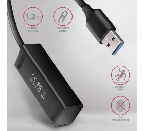 AXAGON Miniature metal four-port USB 3.2 Gen 1 hub | HUE-M1AL