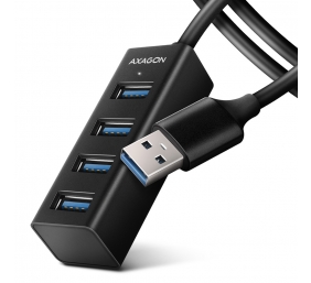 AXAGON Miniature metal four-port USB 3.2 Gen 1 hub | HUE-M1AL