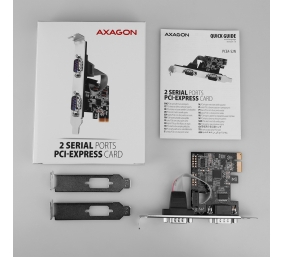 AXAGON PCI-Express card with two 250 kbps serial ports | PCEA-S2N