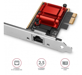 AXAGON PCI-Express network card with 2.5 Gbit/s transmission rate and PXE support | PCEE-G25