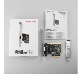 AXAGON Gigabit Ethernet PCI-Express network card with proven Realtek chipset version | PCEE-GRF