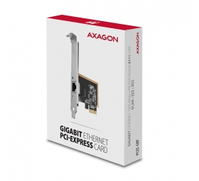 AXAGON Gigabit Ethernet PCI-Express network card with proven Realtek chipset version | PCEE-GRF