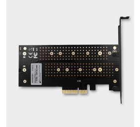 AXAGON PCI-Express x4 adapter to connect up to two M.2 disks to a computer | PCEM2-D