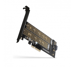AXAGON PCI-Express x4 adapter to connect up to two M.2 disks to a computer | PCEM2-D