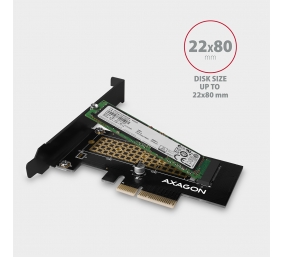 AXAGON The PCI-Express x4 internal adapter for connecting an NVMe M.2 SSD disk to a computer | PCEM2-N