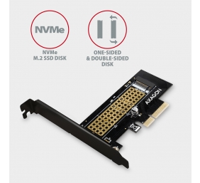 AXAGON The PCI-Express x4 internal adapter for connecting an NVMe M.2 SSD disk to a computer | PCEM2-N
