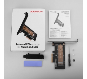 AXAGON The PCI-Express x4 internal adapter for connecting an NVMe M.2 SSD disk to a computer | PCEM2-N