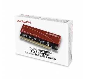 AXAGON PCI-Express x16 internal adapter to connect an NVMe M.2 SSD to a desktop | PCEM2-S