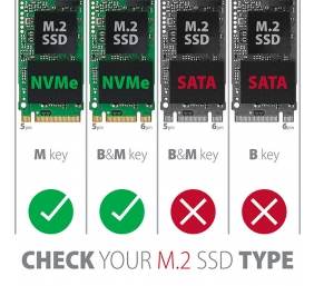 AXAGON PCI-Express x16 internal adapter to connect an NVMe M.2 SSD to a desktop | PCEM2-S