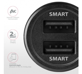 AXAGON Dual car charger, 24W | PWC-5V5