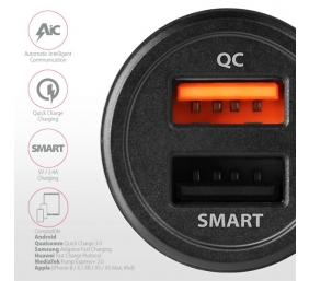 AXAGON Dual car charger, 31.5W | PWC-QC5
