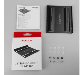 AXAGON Metal frame for mounting one 2.5" disk into one 3.5" position | RHD-125B