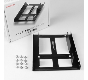 AXAGON Metal frame for mounting two 2.5" disks in a 3.5" position | RHD-225