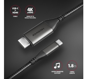 AXAGON | Active converter | USB-C to HDMI | 1.8 m