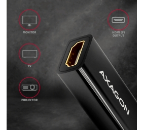 AXAGON | Active adapter | DisplayPort to HDMI | 0.15 m