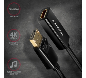 AXAGON | Active adapter | DisplayPort to HDMI | 0.15 m
