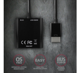 AXAGON | Active converter | HDMI to VGA | 0.15 m
