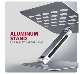 AXAGON | Notebooks and tablets stand STND-LQ | Adjustable Height, Tilt | 10-16 "