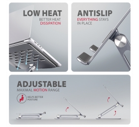 AXAGON | Notebooks and tablets stand STND-LQ | Adjustable Height, Tilt | 10-16 "