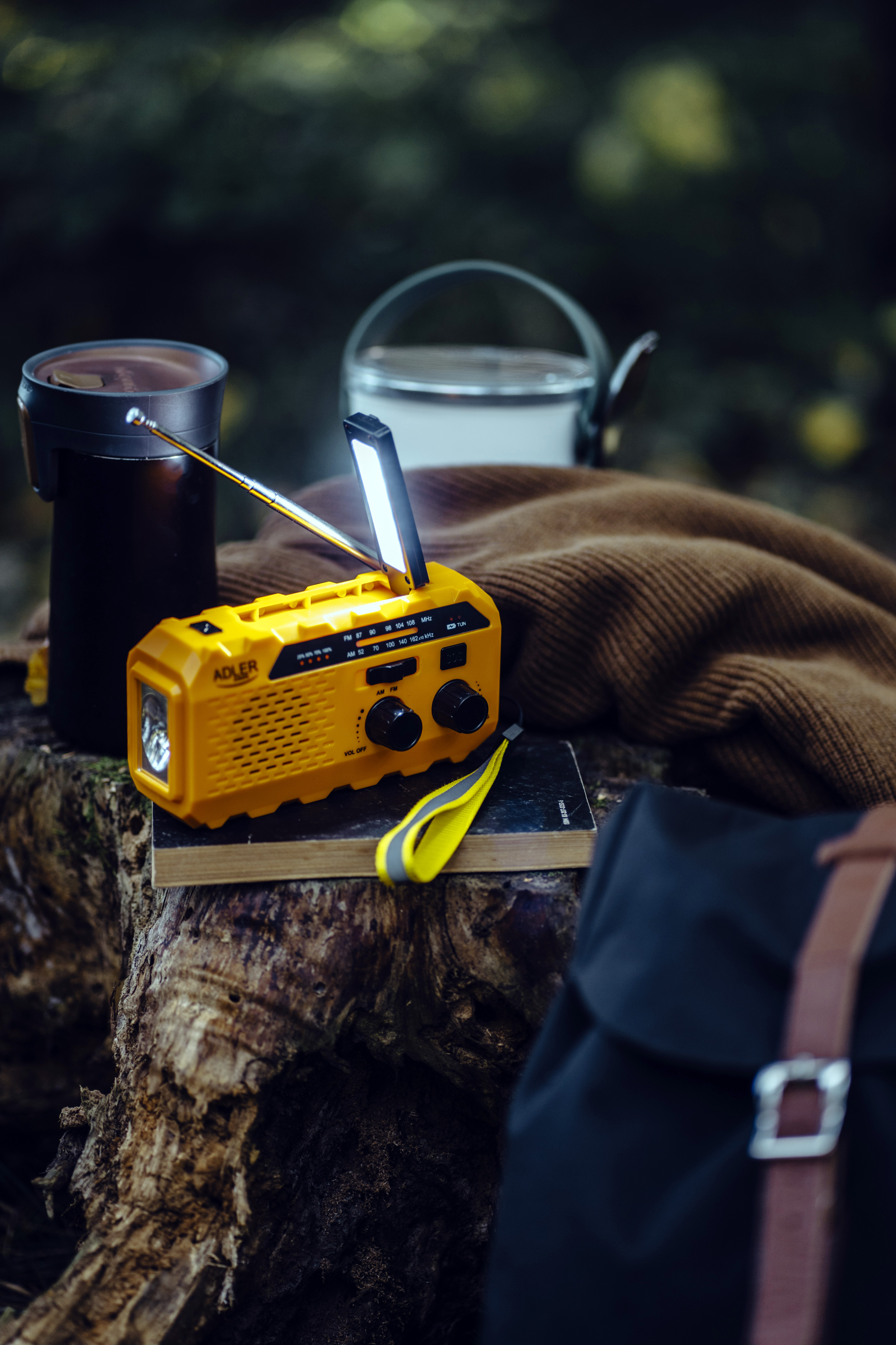 Adler | Portable radio with flashlight | AD 1197 | Alarm function