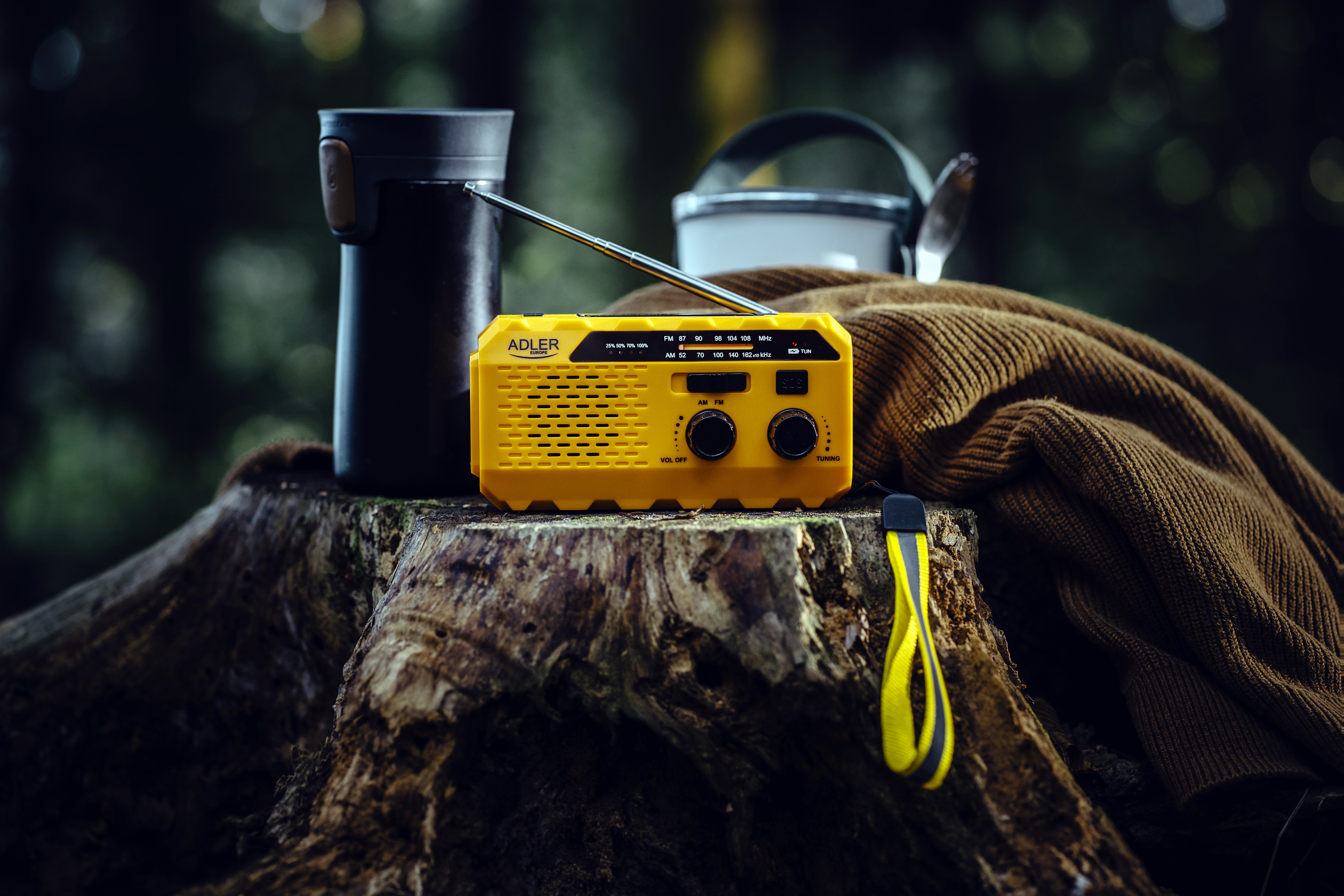 Adler | Portable radio with flashlight | AD 1197 | Alarm function