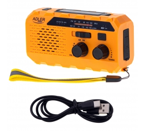Adler | Portable radio with flashlight | AD 1197 | Alarm function
