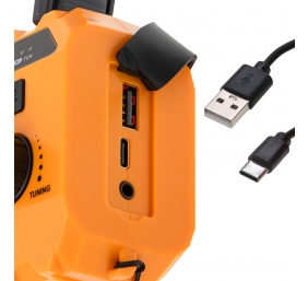 Adler | Portable radio with flashlight | AD 1197 | Alarm function