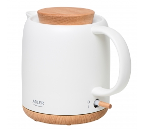 Adler Electric Kettle | AD 1304 | Electric | 1200 W | 1 L | Ceramic | 360° rotational base | White