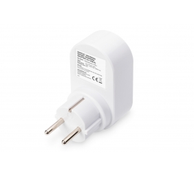 Digitus Universal USB Plug-in Charger with 2 x USB-A Sockets and Integrated Socket | DA-70617