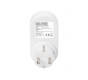 Digitus Universal USB Plug-in Charger with 2 x USB-A Sockets and Integrated Socket | DA-70617