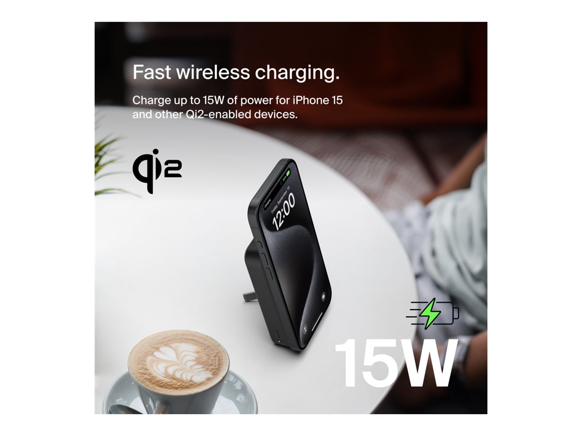 Belkin BoostCharge Pro Magnetic Power Bank with Qi2 15W 10K | 10000 mAh | Black