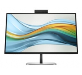 HP 527pm Series 5 Pro QHD Conferencing Monitor - 27" 2560x1440 QHD 350-nit 100Hz AG, IPS, USB-C(100W/15W)/HDMI/DP Daisy-Chain, 3x USB-A, speakers, webcam, RJ-45 LAN, height adjust/tilt/swivel/pivot, 3 years (replaces E27m)