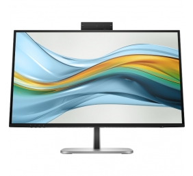 HP 527pm Series 5 Pro QHD Conferencing Monitor - 27" 2560x1440 QHD 350-nit 100Hz AG, IPS, USB-C(100W/15W)/HDMI/DP Daisy-Chain, 3x USB-A, speakers, webcam, RJ-45 LAN, height adjust/tilt/swivel/pivot, 3 years (replaces E27m)