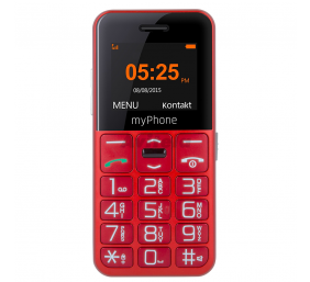 myPhone | Halo Easy | Red | 1.77 " | TFT | 24 MB | 32 MB | Single SIM | Bluetooth | Main camera resolution 0.3 MP | 1000 mAh