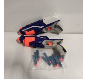 Ecost prekė po grąžinimo Nerf elite disruptor 2 vnt. disruptorių blasteriai, 12 nerf elite strėlių,