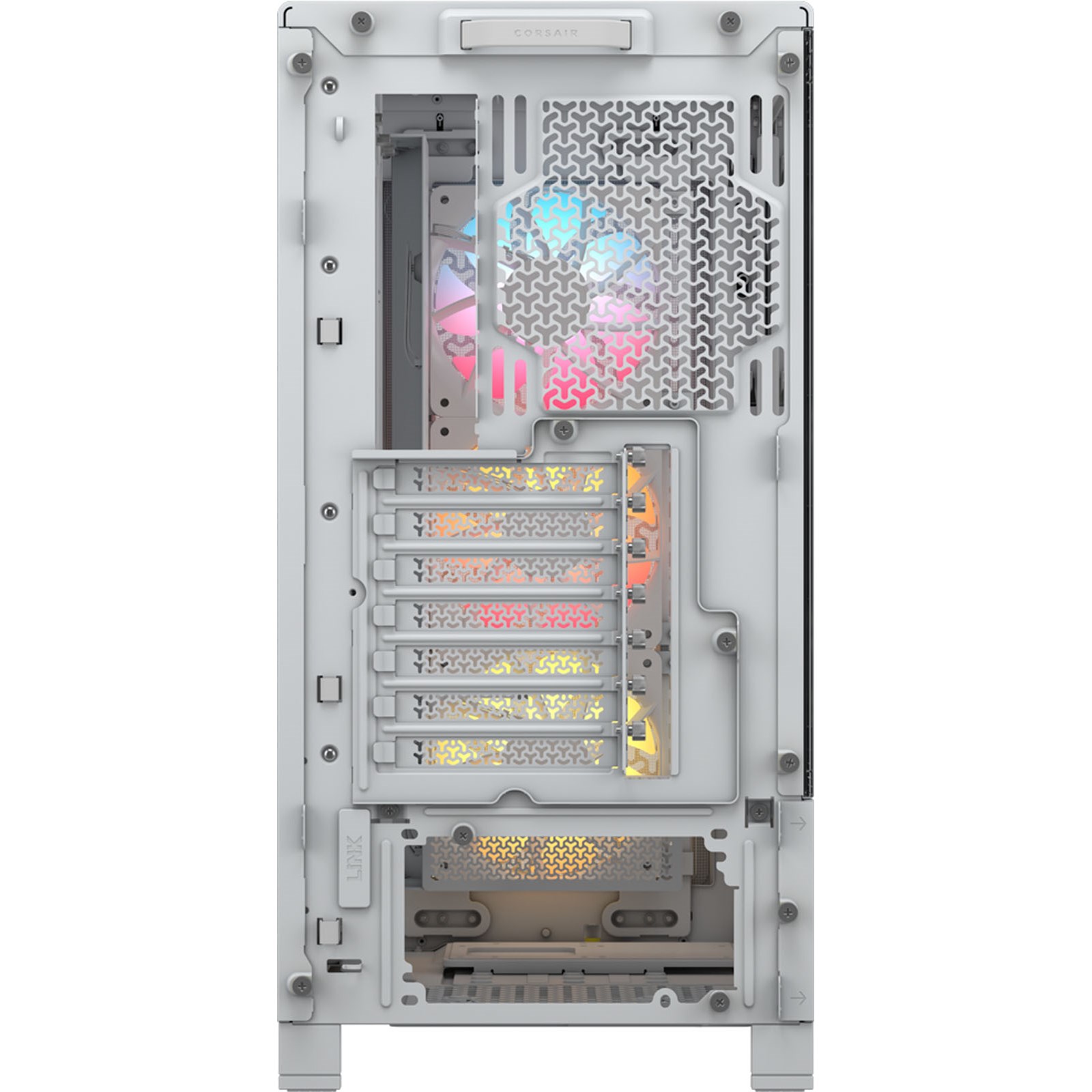 Corsair PC Case | Frame 4000D RS ARGB Modular | White | Mid-Tower | Power supply included No