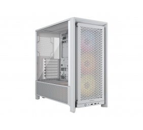 Corsair PC Case | Frame 4000D RS ARGB Modular | White | Mid-Tower | Power supply included No