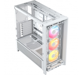 Corsair PC Case | Frame 4000D RS ARGB Modular | White | Mid-Tower | Power supply included No